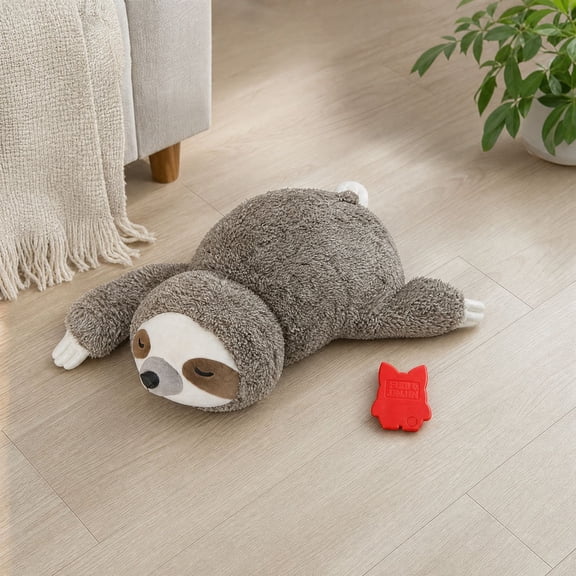 Dog Christmas Gift Forest Sloth Puppy Heartbeat Toy for Stress Relief and Soothing, Sleep Aid Crate Training Puppy Toys