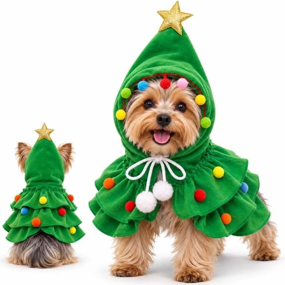 Dog Christmas Outfit, Christmas Tree Dog Costume,Cat & Pet Costume ...