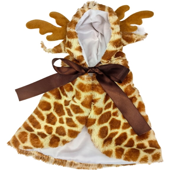 Dog Christmas Outfit, Cute Reindeer Dog Cloak, Winter Soft Warm Dogs Coat, Christmas Pet Clothes Cosplay Costume , Xmas Holiday Outfit for Small Medium Dogs Cats(L)