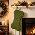 thumbnail image 1 of Dog Christmas Stocking, Knit Christmas Stocking for Dogs, Bone Shape Dog Stocking Christmas Large Pet Stockings Hanging Dog Christmas Stocking for Dogs Cats Pets, 1 of 6