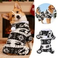 thumbnail image 1 of Dog Christmas Sweater Clothes, Puppy Winter Warm Soft Pajamas, Flannel Onesie PJS for Small Dogs, Pet Holiday Parties Pullover Sweaters Cat Doggie Boy Girl, 1 of 6
