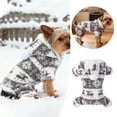thumbnail image 1 of Dog Christmas Sweater Clothes, Puppy Winter Warm Soft Pajamas, Flannel Onesie PJS for Small Dogs, Pet Holiday Parties Pullover Sweaters cat Doggie boy Girl, 1 of 7