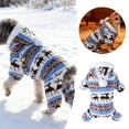 thumbnail image 1 of Dog Christmas Sweater Clothes, Puppy Winter Warm Soft Pajamas, Flannel Onesie PJS for Small Dogs, Pet Holiday Parties Pullover Sweaters cat Doggie boy Girl, 1 of 7