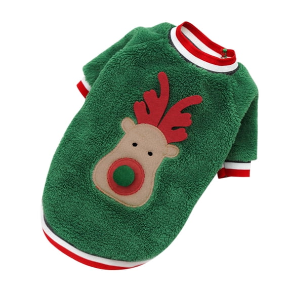 Dog Christmas Sweater for Small Dogs Warm Fleece Cat Puppy Christmas Sweaters, Holiday Clothes for Chihuahua Yorkie Xmas Outfit