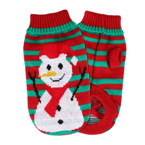 Dog Christmas Sweater, iMounTEK Puppy Knitted Sweaters Holiday Pet Clothes New Year Gifts for Small Medium Dogs Cats,Snowman M