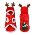 thumbnail image 1 of Dog Christmas Winter Clothes, Pet Apparel With Reindeer Antler Design And Christmas Tree Rabbit Patterns, Warm And Comfortable For X-Large Dogs, 1 of 7