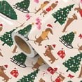 thumbnail image 1 of Dog Christmas Wrapping Paper Roll 23 x 58 Inch Dachshund Dog and Red Hat Gift Wrap Paper Wrapping Papers for Christmas, Holiday, Party Celebration, 1 of 7