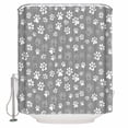 thumbnail image 1 of Dog Claws Bathroom Shower Curtains with 12 Hooks Polyester Waterproof Shower Curtain for Stalls and Bathtubs Grey Vintage Cartoon Funny Animals Print Decorative Bathroom Privacy Curtain 66x72 Inches, 1 of 9