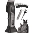 thumbnail image 1 of Dog Clippers for Grooming, Dog Grooming Kit for Heavy Thick Hair, Low Noise Cordless Pet Hair Trimmer with Stainless Steel Blade, Professional Rechargeable Hair Trimmer for Dogs and Cats New, 1 of 9