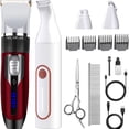 thumbnail image 1 of Dog Clippers Grooming Kit Hair Clipper -4 in 1Low Noise -Rechargeable-Cordless Quiet Paw Trimmer Nail Grinder, Trimmer Grooming for Thick Hair&Coats,Pet Shaver for Small and Large Dogs Cats, 1 of 4
