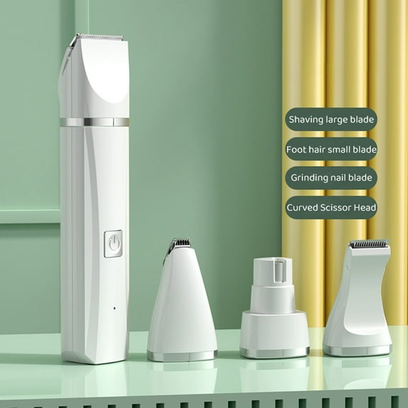 Dog Clippers Grooming Kit Hair Clipper-Low Noise Paw Trimmer Rechargeable Cordless Quiet Nail Grinder Shaver