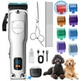 thumbnail image 1 of Dog Clippers for Grooming for Thick Heavy Coats, Low Noise Dog Grooming Clippers Supplies Kit Rechargeable Stainless Steel Hair Trimmer with Ceramic Blade for Dogs Cats Pet, 1 of 5