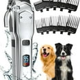 thumbnail image 1 of Dog Clippers for Grooming for Thick Heavy Coats/Low Noise Rechargeable Cordless Pet Shaver with Stainless Steel Blade/Waterproof Dog Shaver for Dogs Pets and Animals, 1 of 6