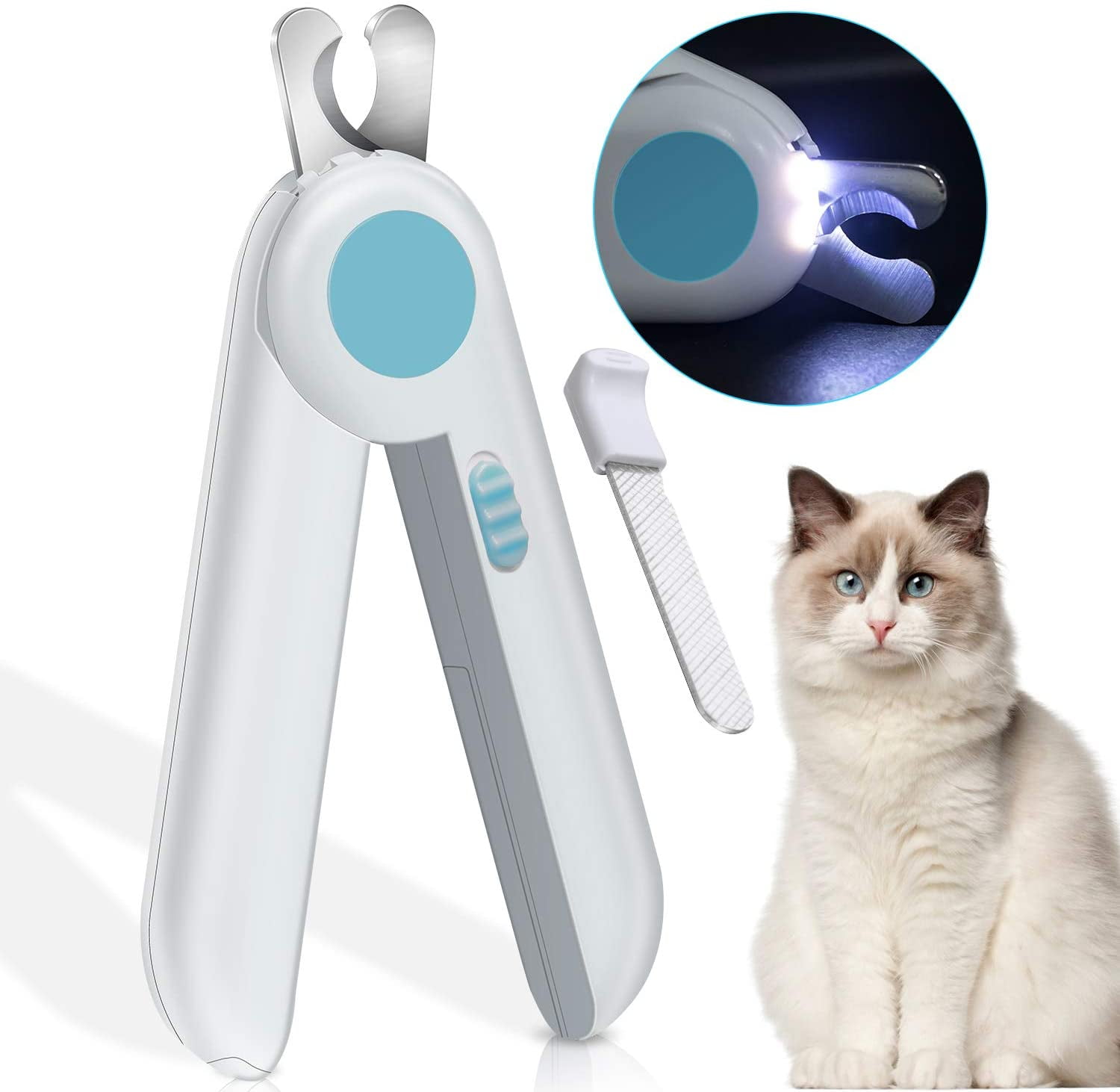 LOSTYE Dog Nail Clippers with Safe Grooming and Safety Guard, Pet