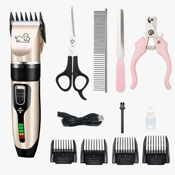 Dog Clippers,Professional Dog Grooming Kit, Cordless Dog Grooming Clippers for Thick Coats, Dog Hair Trimmer, Low Noise Dog Shaver Clippers, Quiet Pet Hair Clippers Tools for Dogs Cats