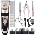 Dog Clippers, Rechargeable Cordless Dog Grooming Clipper Kit for Dogs