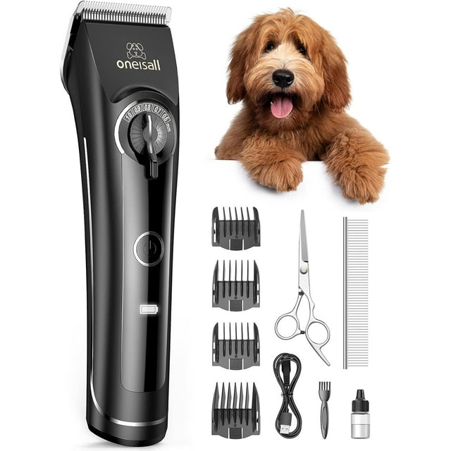 Dog Clippers for Grooming for Thick Coats with Metal Blades, Heavy Duty