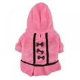 thumbnail image 1 of Dog Clothes Bow Tie Dress Hoodie Winter Warm Cute Pink Black Color Small Dog Clothes For Dogs Puppy Dot Skirts XXS-L Clothes, 1 of 9