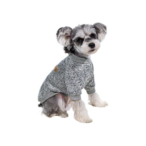 Dog Clothes Dogs Sweater Soft Puppies Clothing Winter Puppy Sweaters Warm Outfit For Doggy ( Gray Xl )