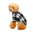 thumbnail image 1 of Dog Clothes Plaid Pattern For Small Dog Boys Girls Warm Fleece ,Cold Weather Outfit, 1 of 5
