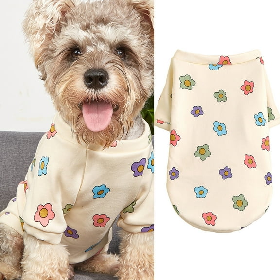 Dog Clothes Puppy Pullover Hooded Coat Soft Comfortable Warm Breathable Pet Sweatshirt for Winter