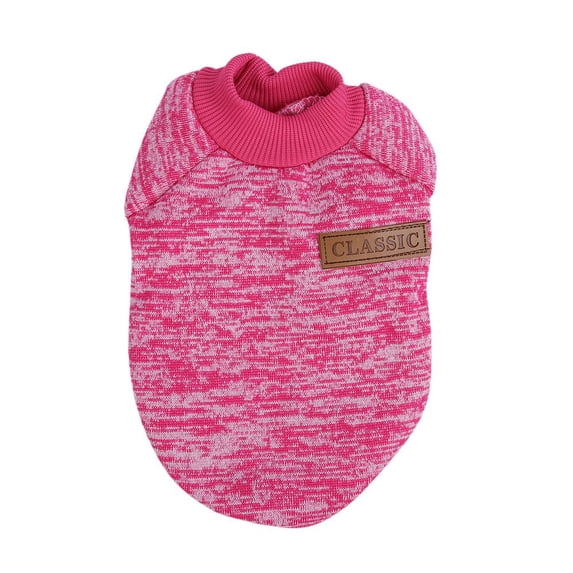 Dog Clothes Warm Puppy Outfit Pet Jacket Coat Winter Dog Clothes Soft Sweater Clothing For Small Dogs ChihuahuaRose RedL