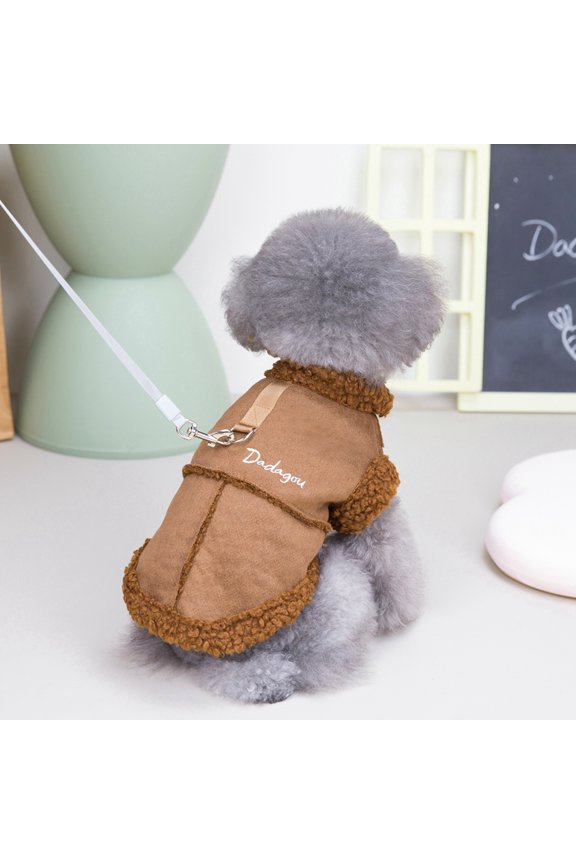 Dog Clothes Winter Warm Plush Jacket for Small Dogs Cats