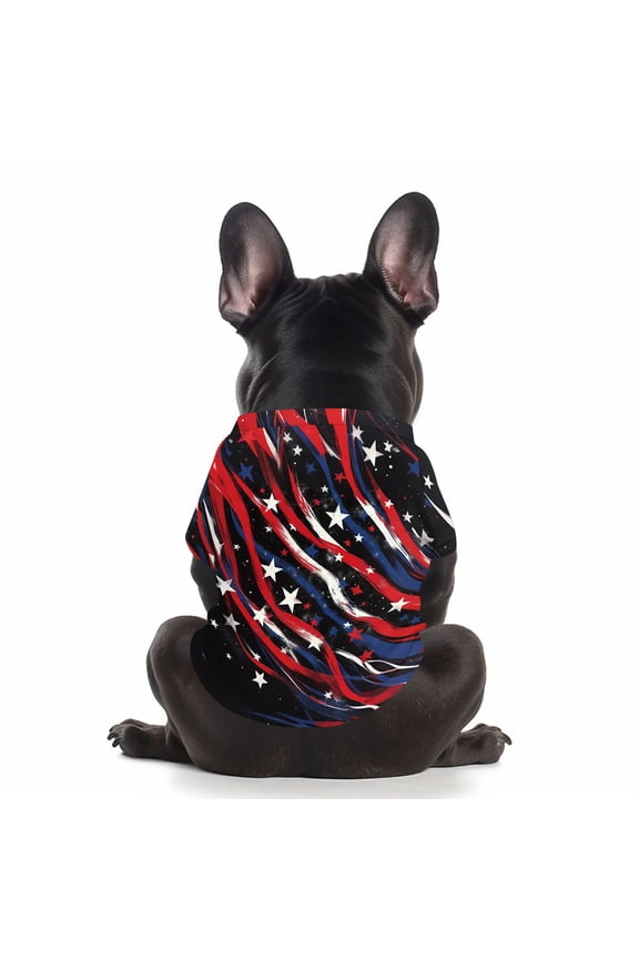 Dog Clothes for Large Dogs Patriotic Pet Shirt Xxxl Navy Blue American Flag Dog Tshirt for Medium Small Dogs Holiday Wear