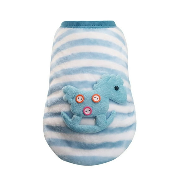 Dog Clothes for Small Dog Boy Girl Cute Color Block Puppy Pajamas Cute Warm Small Dog Clothes Soft Sweaters Dog Outfits,Blue,XL