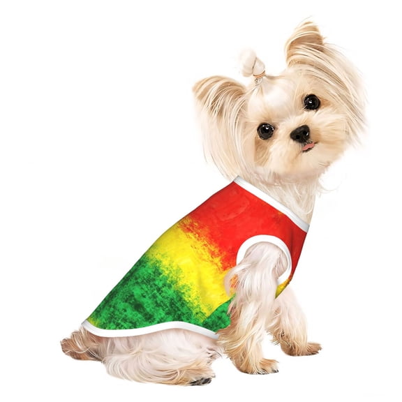Dog Clothes for Small Dogs Rastafarian Grunge Puppy Shirt Breathable Pet Clothing Doggie Clothes Small