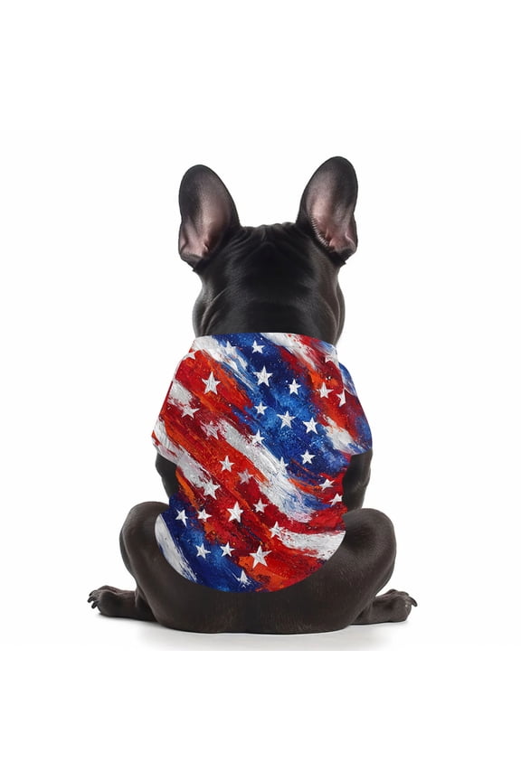 Dog Clothes for Small Medium Large Dogs Patriotic American Flag Pet Shirt Lightweight Puppy Apparel for Fourth of July