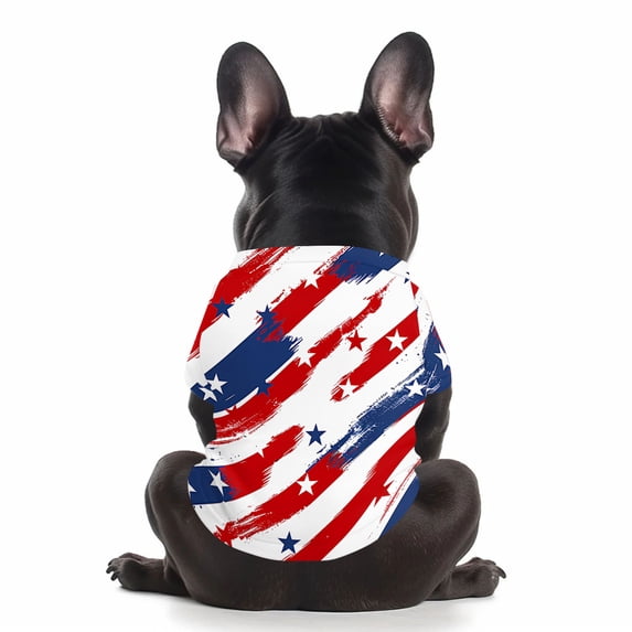 Dog Clothes for Small Medium Large Dogs Patriotic Pet Shirts Lightweight 4Th of July Flag Dog Tanks for Home Outdoor Events Single Pack