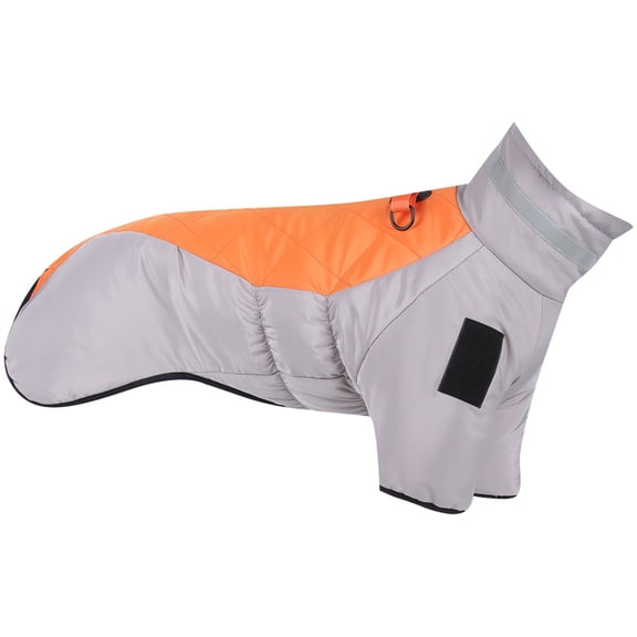 Dog Coat, Dog Jacket for Winter & Cold Weather, Vest with Velcro Fastening & Leash Hole Dog Cold Weather Coats for Small Medium Large Dogs,Orange