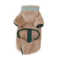 Dog Coat For Small Dog With Double D Ring Zipper On Back Pet Jumpsuit Puppy Pajamas Winter Fall Chihuahua Yorkie Thermal Clothes