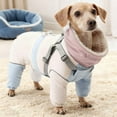 thumbnail image 1 of Dog Coat With Harness Built In 2-In-8 Windproof Dog Winter Jacket Thermal Reflective Snowsuit With Turtleneck Back Zipper Fleece Coat For Small Dogs(White-Xxl), 1 of 1