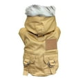 thumbnail image 1 of Dog Coat Small Dog Jacket Windproof Warm Padded Down Hoodie Snowsuit, Winter Dog Clothes for Cat Puppy Chihuahua Yorkie, 1 of 7