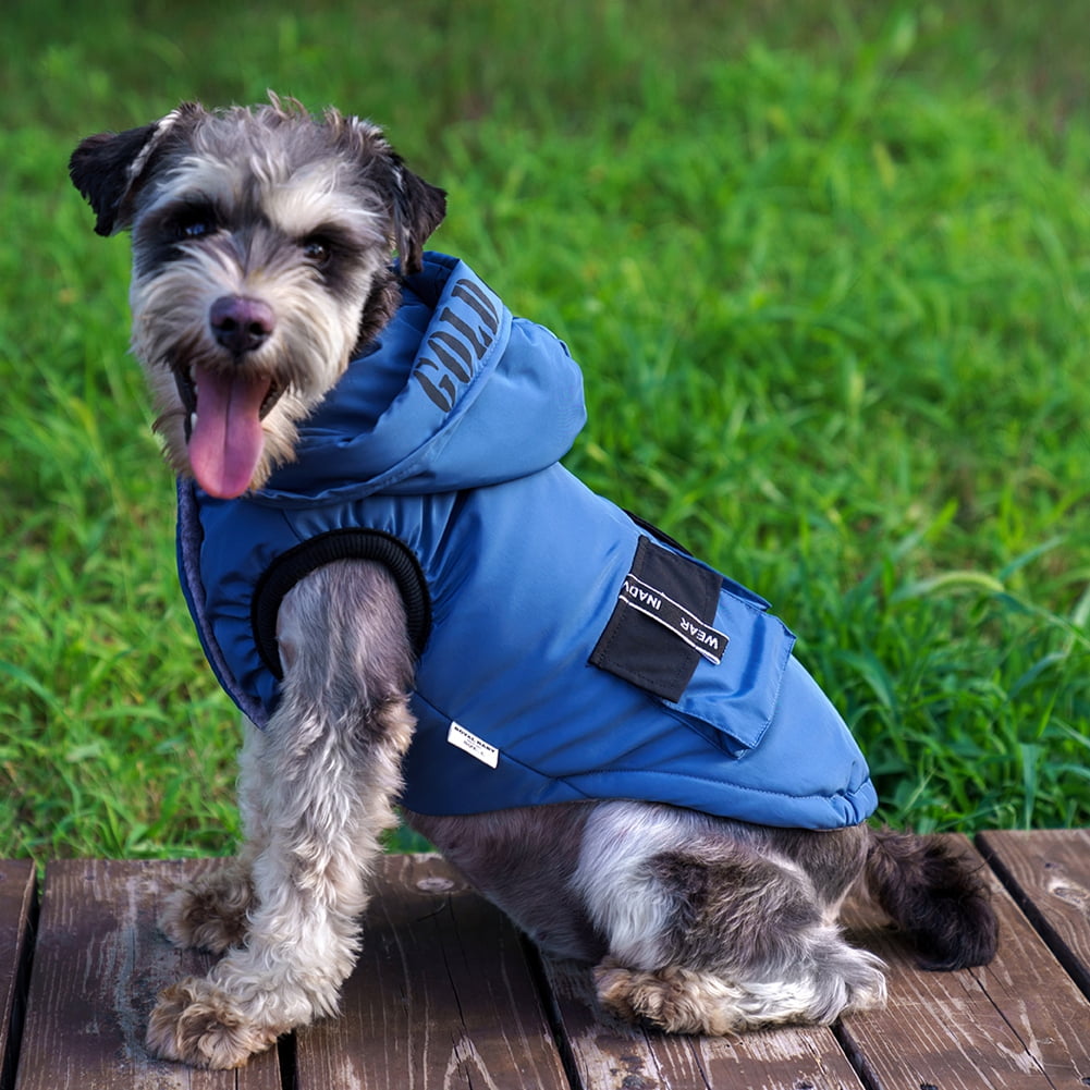 Dog Coat Warm Dog Jacket Pet Windproof Harness Cotton Vest Winter Coat