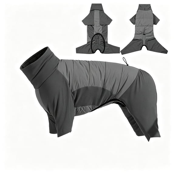 Dog Coat, Warm Full Body Dog Winter Jacket, Windproof Dogs Winter Coat, Turtleneck Dog Snowsuit, 4 Legs Pet Cold Weather Clothes for Small to Large Dogs
