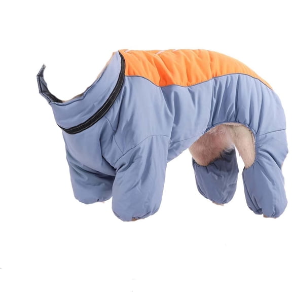 Dog Coat for Medium Dogs, Waterproof Dog Winter Jacket in Puppy Cold Weather Coats Reflective Pet Vest Warm Dogs Snowsuit Windproof, One Size