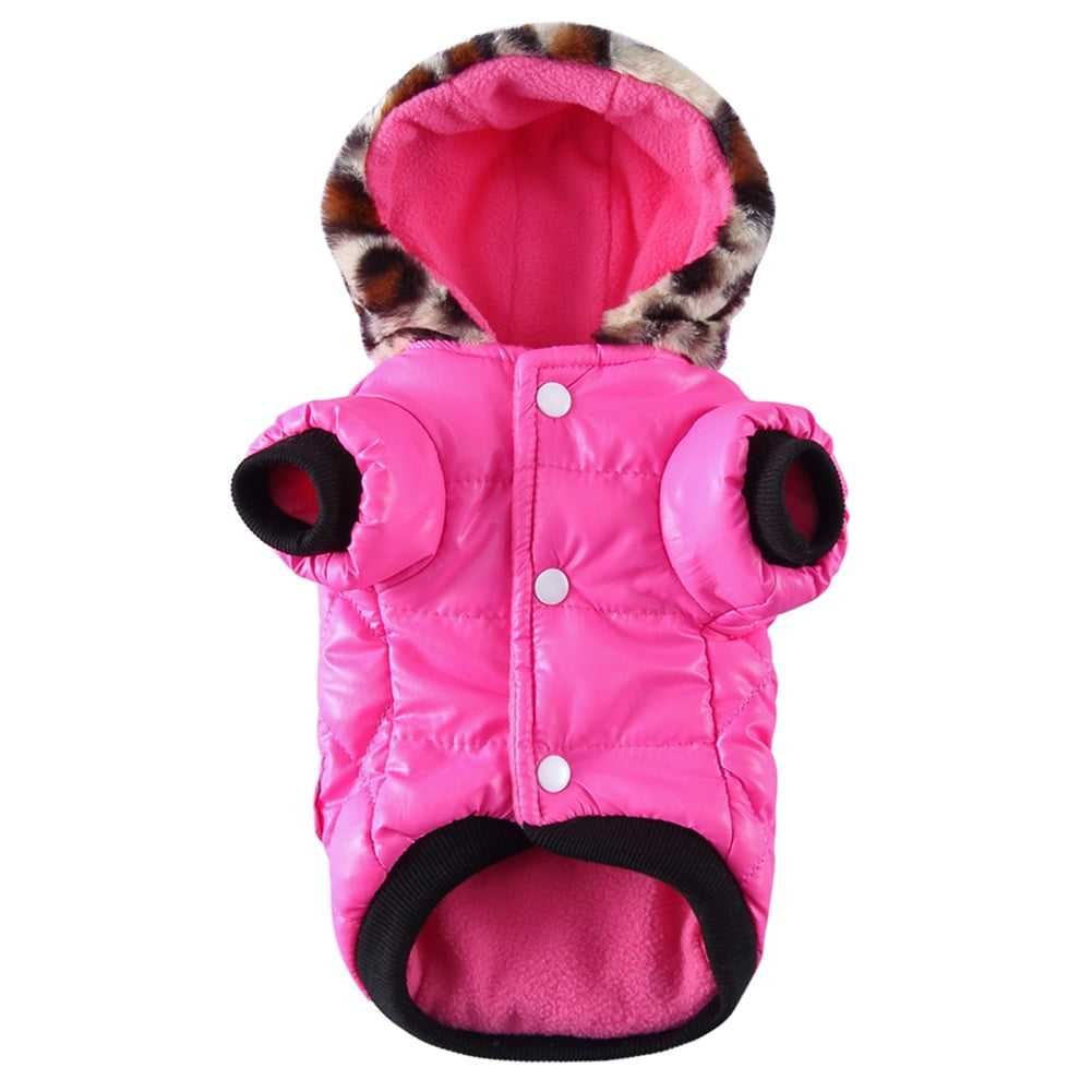 Dog Cold Weather Coats Cozy Windproof Winter Dog Jacket, Thick Padded Warm Coat for Small