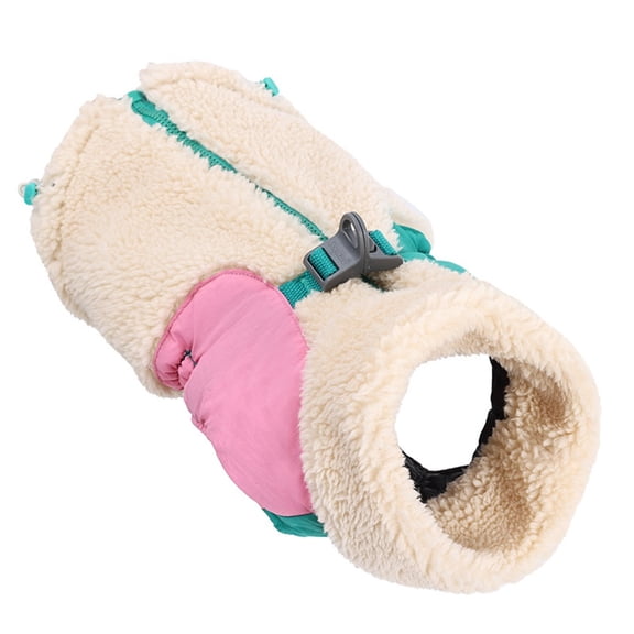 Dog Cold Weather Coats for Small Medium Large Gogs Outdoor Indoor Activities-Warm Pet Winter Clothes Jackets - Windproof Warm Colors Style Dog Vest (Beige, S)