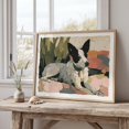 Dog Collage Modern Geometric Paper Cut Neutral Muted Art Print Poster ...