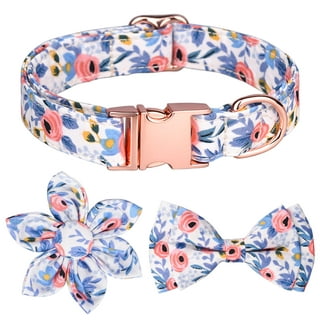 KUDES 2 Pack/Set Dog Collars with Bow Tie and Bells, Adjustable Cute Dog  Bow Ties Collar for Small/Medium/Large Boys and Girls Pets