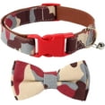 small dog collar with bow tie