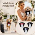 thumbnail image 1 of Dog Collar with Bow Tie Tuxedo Style Bandana for Small Medium Large Dogs Quick Release Collar for Dogs Wedding Outfit Birthday Party Attire Black and Red Adjustable Dog Bandana, 1, 1 of 6