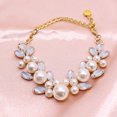 thumbnail image 1 of Dog Collar Gold Chain Necklace with Diamonds for Small Medium Puppy Stainless Steel Adjustable Pet Jewelry Accessories,White Size S, 1 of 5