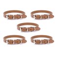 thumbnail image 1 of Dog Collar Leather Puppy Collars Adjustable Dog Collars fo Small Dogs Multicolor Pet Collar - Light brown, 1 of 5