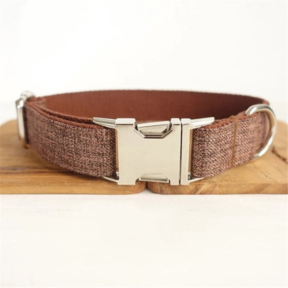 Dog Collar Personalized, Pet Collars with Metal Buckle, Collar with Quick Release Buckle for Dogs (L,Only collar)