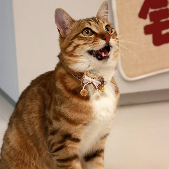 Dog Collar Small Breed Adjustable Nylon Pet Collar 11 Inch Soft Padded Collar with Quick Release Buckle for Cats and Small Dogs