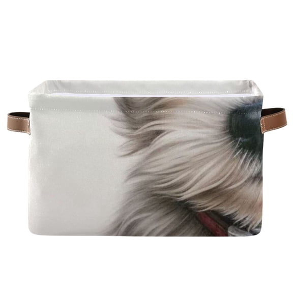 Dog Collar White Storage Bins Baskets With Handles Storage Box Clothes Organizer Organization Toys